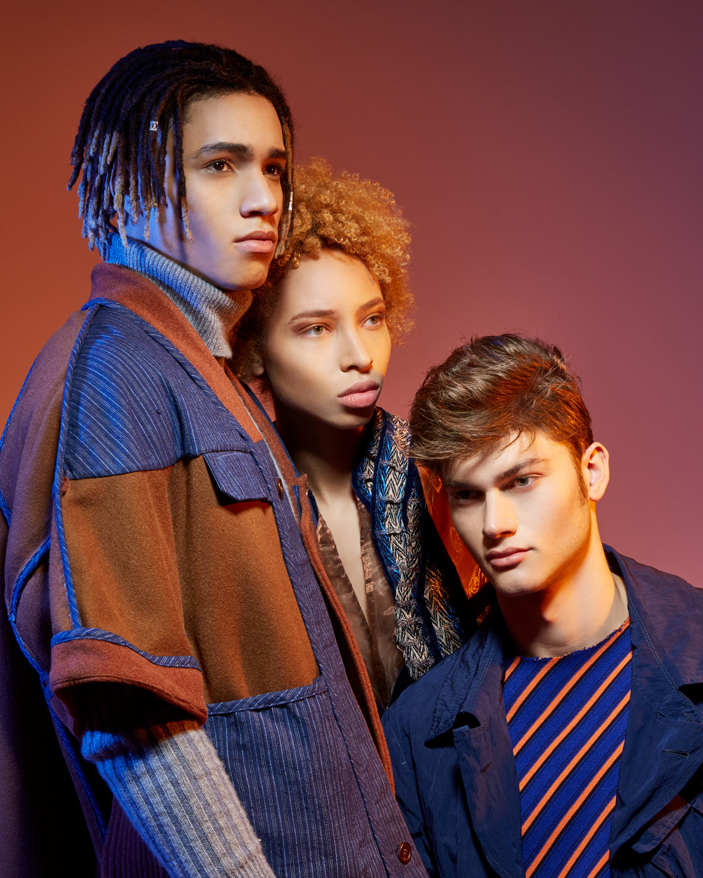 Modèles Romain David / Alessandro Palazzo / Iris Geoffrey - Stylism Omogen - Makeup MakeupAcademy Paris - Graine de Mode - Jean Ranobrac