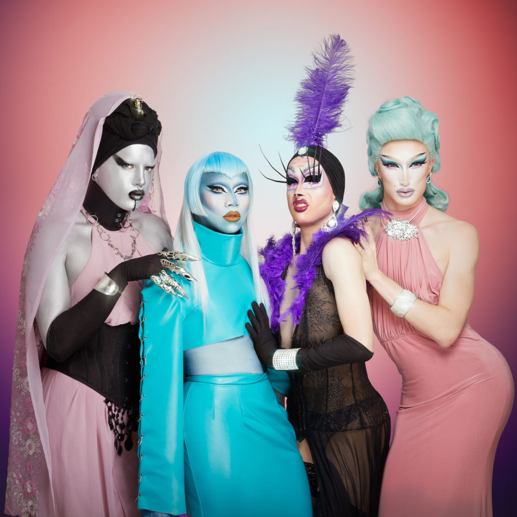 Modèles La Kahena, Calypso Overkill, Sativa Blaze, Alice Psycho - House of Fugly - Jean Ranobrac